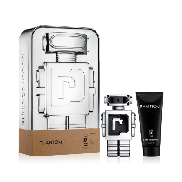 Paco Rabanne Phantom komplekts vīriešiem (EDT, 50 ml + dušas želeja, 100 ml + futrālis)