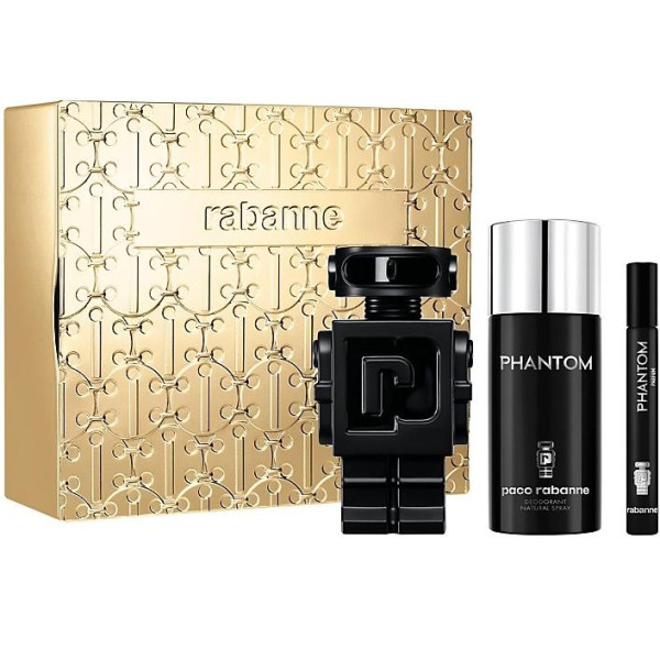 Paco Rabanne Phantom komplekts vīriešiem (PP smaržas, 100 ml + dezodorants, 150 ml + PP smaržas, 10 ml)