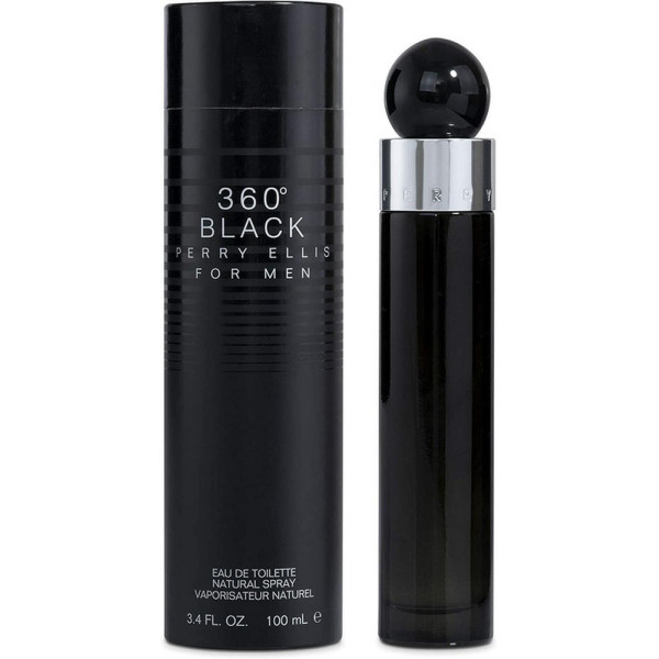 Perry Ellis 360 Black EDT tualetes ūdens ūdens vīriešiem, 100 ml