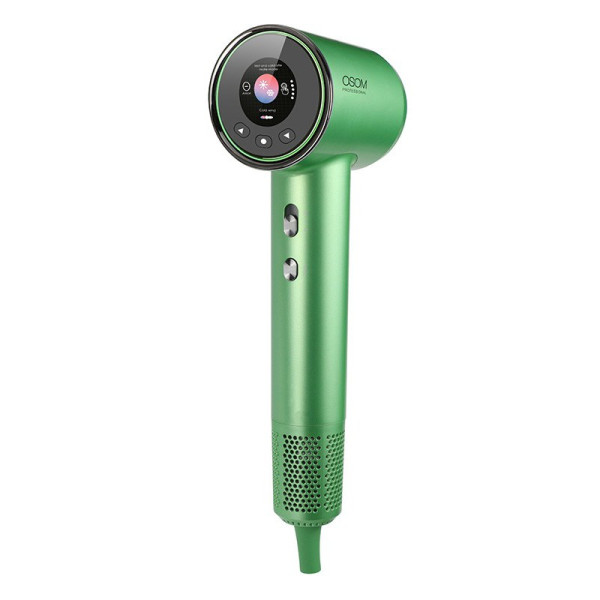 Fēns OSOM Professional Touch Sensor Hair Dryer Green, 1600 W, zaļš