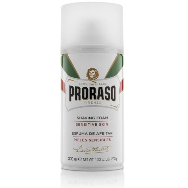 Proraso White Line Shaving Foam Skūšanās putas jutīgai ādai, 300 ml