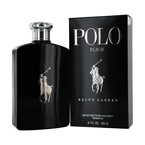 Ralph Lauren Polo Black EDT tualetes ūdens ūdens vīriešiem, 200 ml