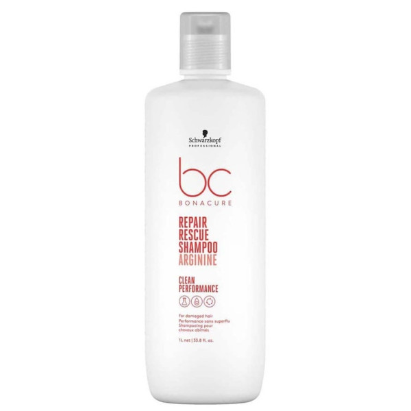 Schwarzkopf Professional BC Bonacure Repair Rescue Shampoo atjaunojošs šampūns ar arginīnu bojātiem matiem, 1000 ml