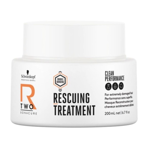 Schwarzkopf Professional R-TWO Rescuing Treatment Atjaunojoša matu maska, 200 ml