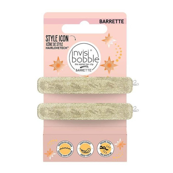 Matu sprādzes Invisibobble Barrette - Glitterally Time To Shine, 2 gab.