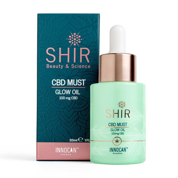 SHIR Luxury CBD Face Glow Oil sejas eļļa, 100 mg CBD, 30 ml