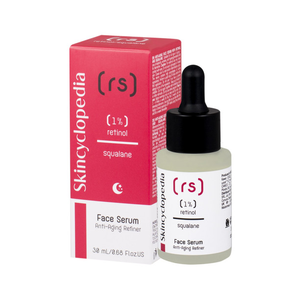 Skincyclopedia Face Serum Anti-Aging Refiner pretnovecošanas serums sejai ar 1% retinolu un skvalānu, 30 ml