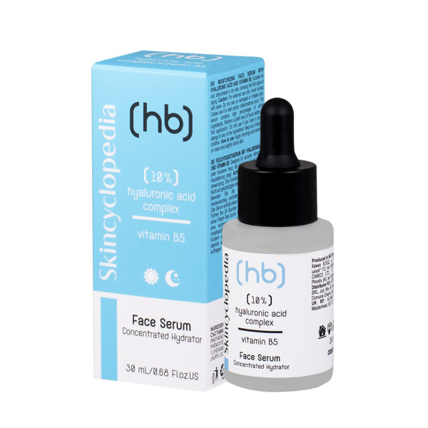 Skincyclopedia Face Serum Koncentrēts Hydrator sejas serums ar 10% hialuronskābes kompleksu un vit B5, 30 ml