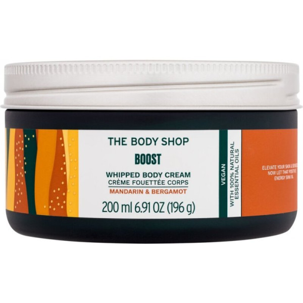 The Body Shop Boost Whipped Body Cream putu konsistences ķermeņa krēms, 200 ml