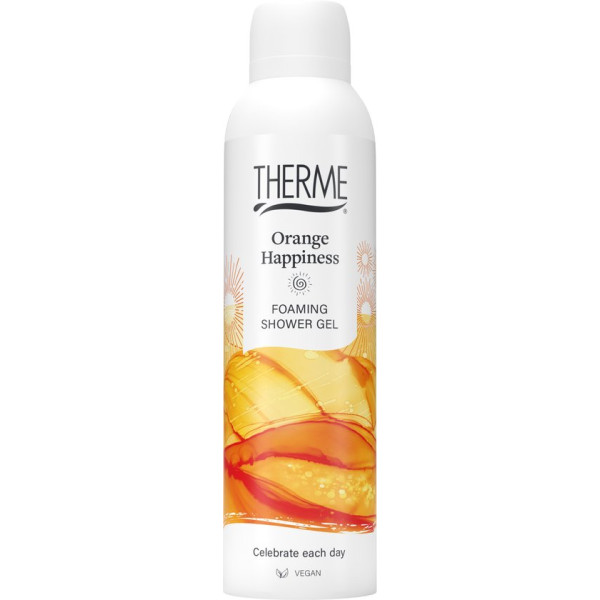 Therme Orange Happiness Foaming Shower Gel dušas putas, 200 ml