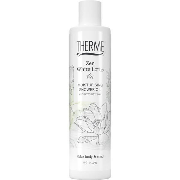 Therme Zen White Lotus Moisturizing Shower Oil mitrinoša dušas eļļa, 250 ml