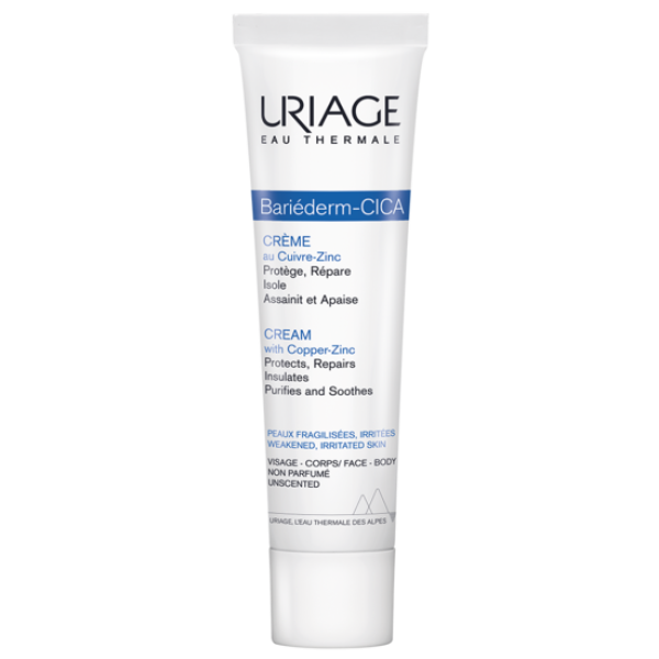 Uriage Bariéderm Cica-Repair Cream atjaunojošs krēms ar CU-ZN, 40 ml