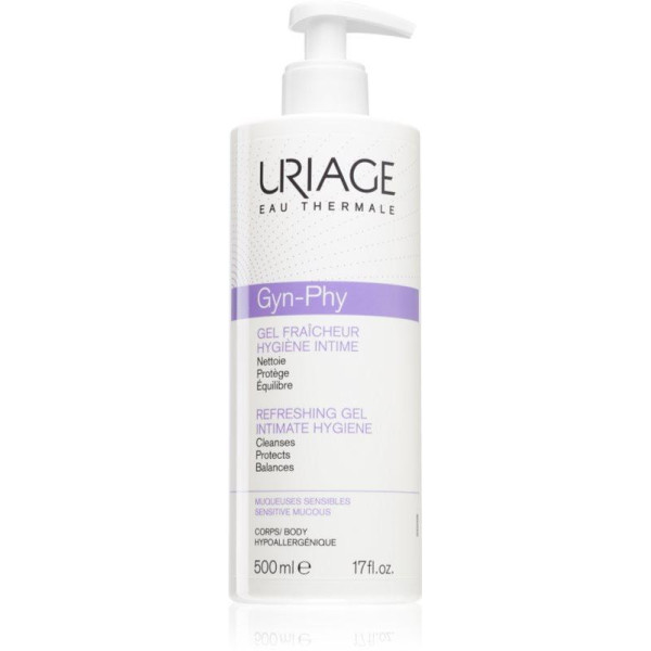  Uriage Gyn-Phy Refreshing Gel Intimate Hygiene atsvaidzinošs gēls intīmai higiēnai, 500 ml