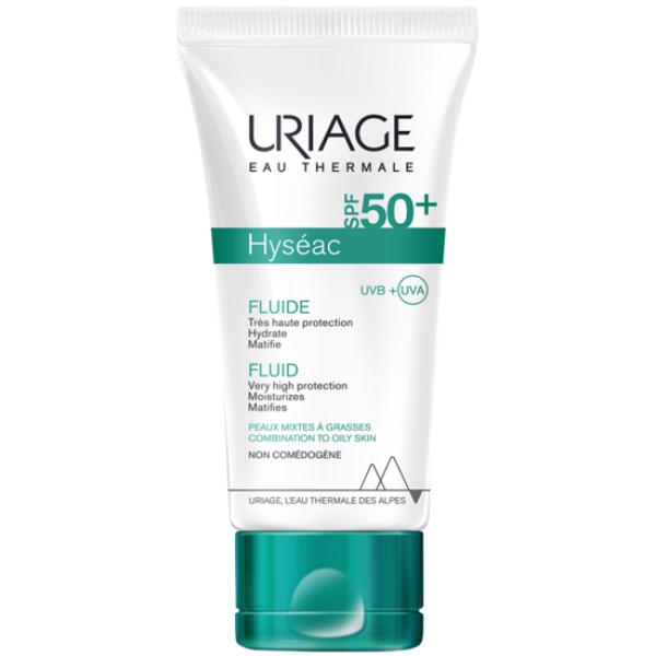 Uriage Hyasec Sun Fluid SPF 50+ aizsargājoša emulsija no saules, 50 ml