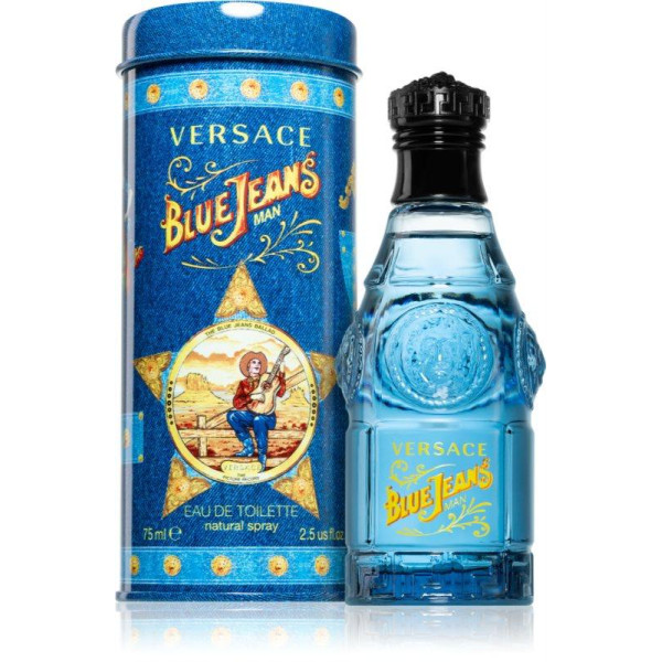 Versace Blue Jeans Man EDT tualetes ūdens vīriešiem, 75 ml