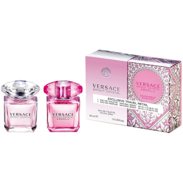 Versace Bright Crystal komplekts sievietēm (Bright Crystal EDT, 30 ml + Bright Crystal Absolu EDP, 30 ml)