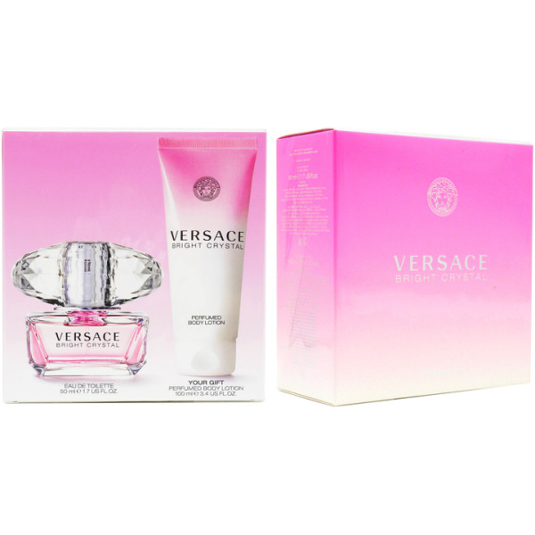 Versace Bright Crystal komplekts sievietēm (EDT, 50 ml + ķermeņa losjons, 100 ml)