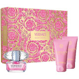 Versace Bright Crystal komplekts sievietēm (EDT, 50 ml + ķermeņa losjons, 50 ml + dušas želeja, 50 ml)