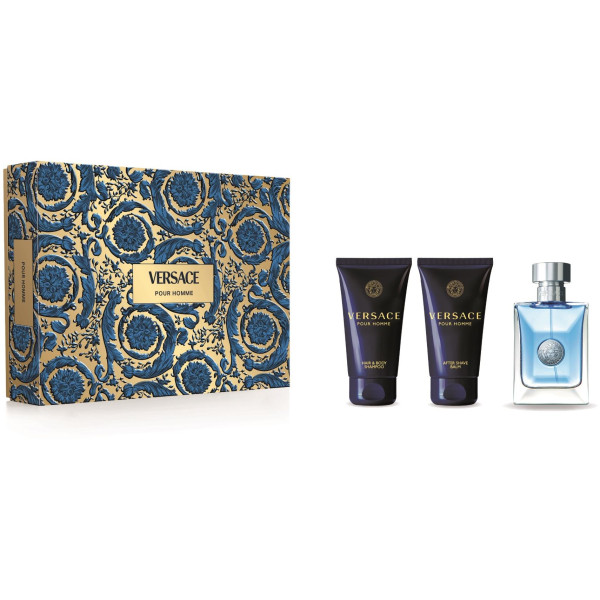 Versace Pour Homme komplekts vīriešiem (EDT, 50 ml + dušas želeja, 50 ml + balzams pēc skūšanās, 50 ml)