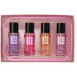 Victoria's Secret The Best Of Mist ķermeņa miglas komplekts (Love Spell, 75 ml + Pure Seduction, 75 ml + Bare Vanilla, 75 ml + samta ziedlapiņas, 75 ml)