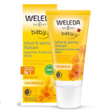 Weleda Baby Calendula Weather Protective Balm Day Cream bērnu aizsargkrēms pret vēju un aukstumu ar kliņģerītēm, 30 ml